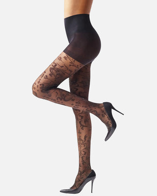 The Antoinette Patterned Pantyhose