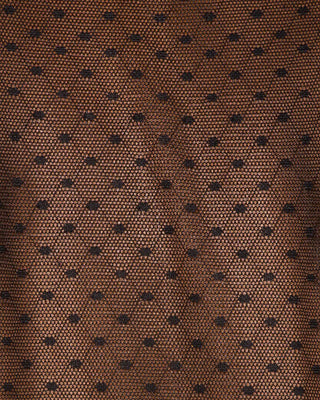 Chic Dot Long Sleeve Tee Sheer Top